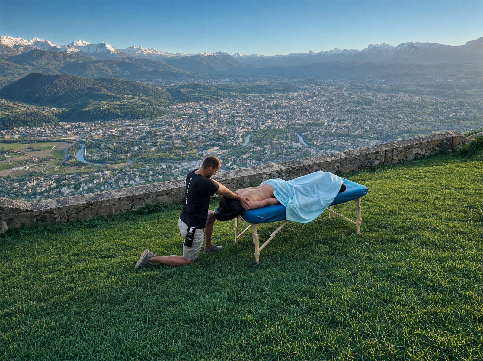Massage en pleine nature